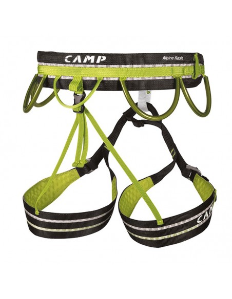 alpine flash - arnés alpinismo superligero  y cómodo - camp