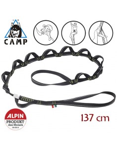 daisty twist long - gray / white (16mm - 137 cm) - camp