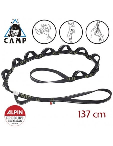 daisty twist long - gray / white (16mm - 137 cm) - camp