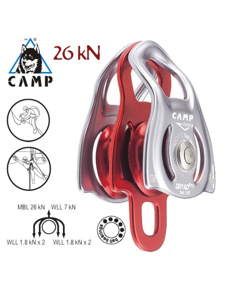 dryad pro - polea doble compacta - camp