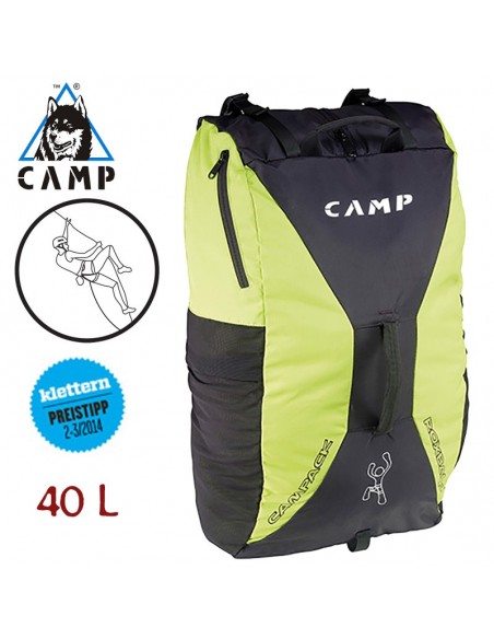 roxback - mochila de escalada 40l (green / black) - camp