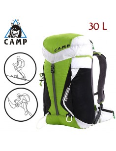 x3 backdoor - mochila esquí alpinismo 30l (green/white) - camp