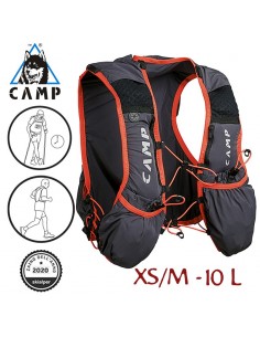 trail force 10 - mochila multisport 10l (xs-m anthracite grey / red) - camp