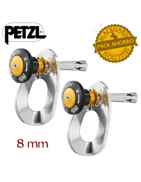 pack 2 pulse - anclajes temporal para espeleología - petzl