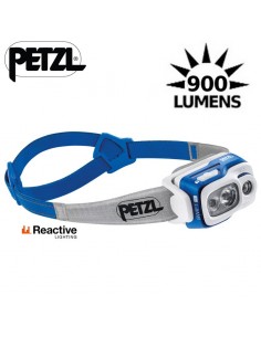 swift rl blue - linterna frontal compacta, ultrapotente y recargable - petzl