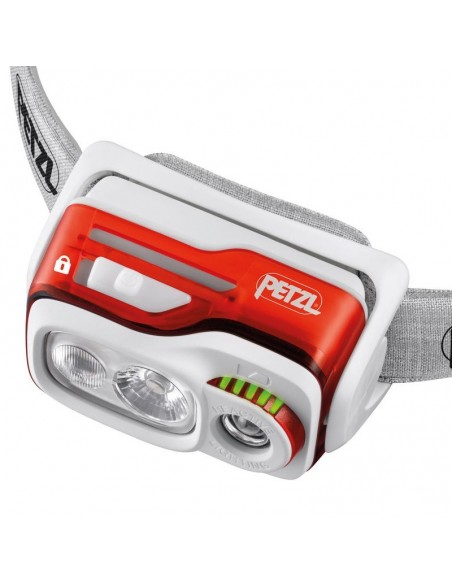 swift rl blue - linterna frontal compacta, ultrapotente y recargable - petzl