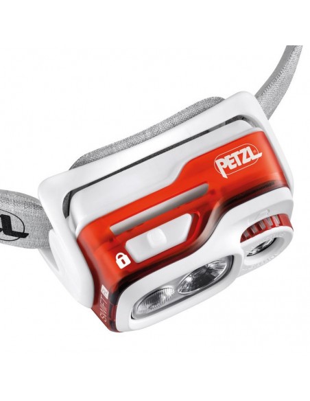 swift rl blue - linterna frontal compacta, ultrapotente y recargable - petzl