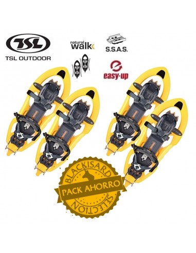 pack 2 pares raquetas de nieve 206 rando - tsl