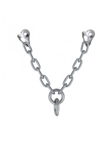 reunión en v con doble anilla acero zincado ecotri d10mm - fixe