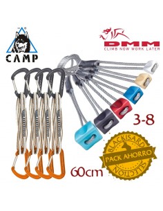 pack 4 alpine express dyneema (60cm) + wallnuts set 3-8 - camp / dmm