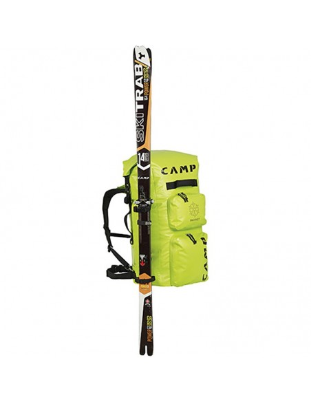 snowset - mochila esquí de travesía 65l (lime) - camp