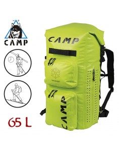 snowset - mochila esquí de travesía 65l (lime) - camp