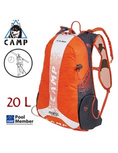 rapid racing - mochila esquí de travesía 20l (orange/white) - camp