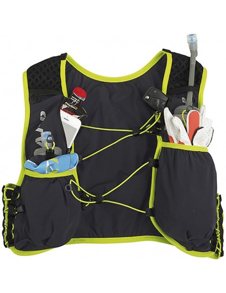 trail force 5 - mochila running 5l m-l (anthracite grey/lime) - camp