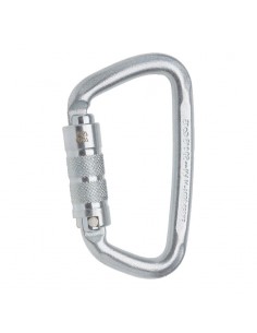 steel d twist - mosquetón de acero asimétrico de dos movimientos - edelrid 2