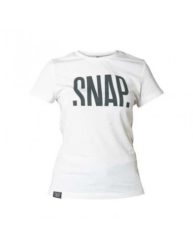 logo t-shirt (white) - camiseta manga corta mujer - snap