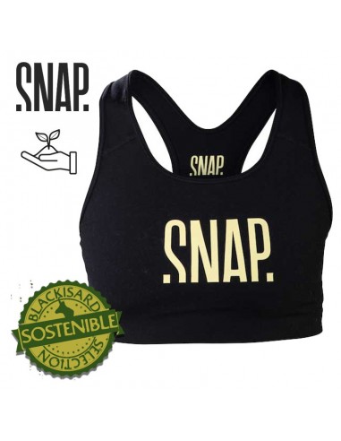 classic bra (black) - top escalada mujer - snap