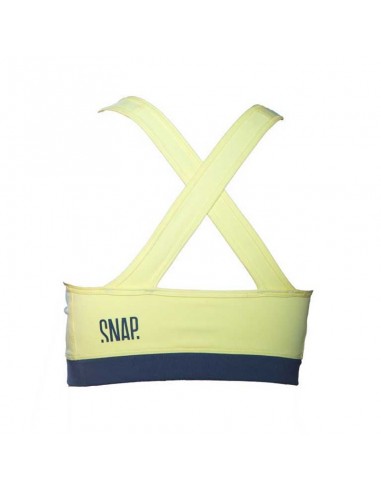 crossed bra (yellow) - top escalada mujer - snap