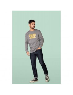 logo sweater (dark grey) - jersey unisex - snap 2