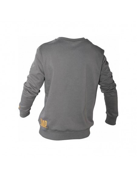 logo sweater (dark grey) - jersey unisex - snap