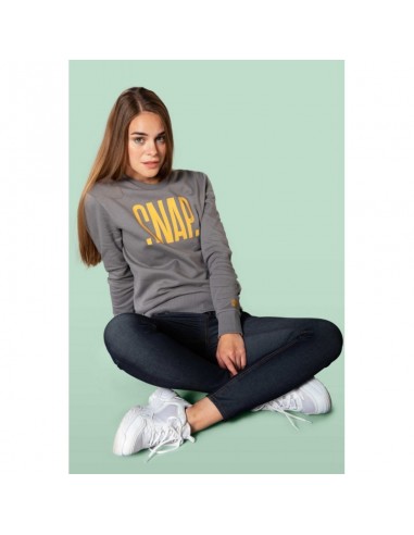 logo sweater (dark grey) - jersey unisex - snap