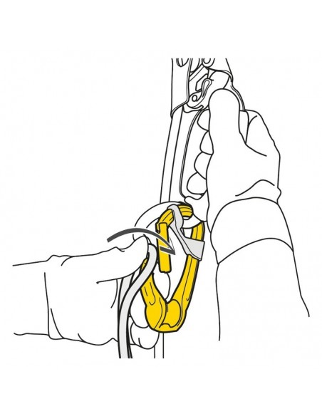 pack polea rollclip a triact-lock + barra captiv + puño ascension - petzl