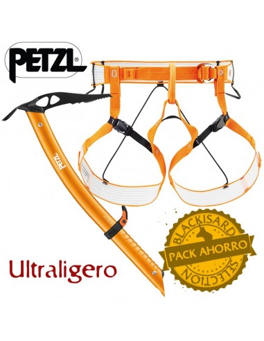 pack arnés altitude + piolet gully (pala) - petzl