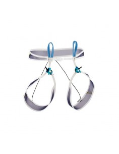 pack arnés choucas light de blue ice + crampones leopard leverlock fil + piolet ride de petzl 2