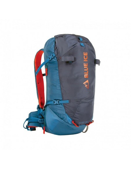 pack kume 30l (ensing blue) + crampones ultraligeros leopard - blue ice / petzl