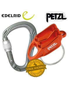 pack reverso de petzl + hms bulletproof screw - edelrid