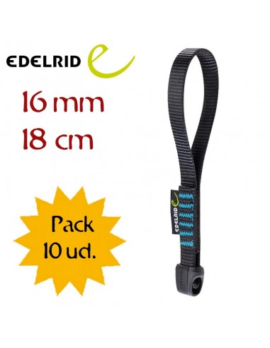 pack 10 cintas express 16mm x 18 cm - edelrid