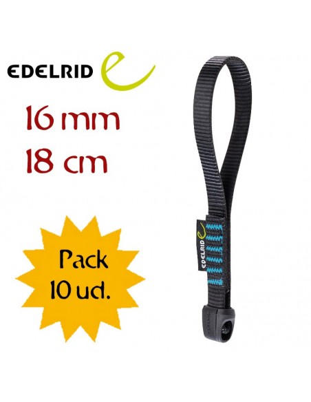 pack 10 cintas express 16mm x 18 cm - edelrid