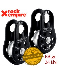 pack 2 polea simple mini - rock empire