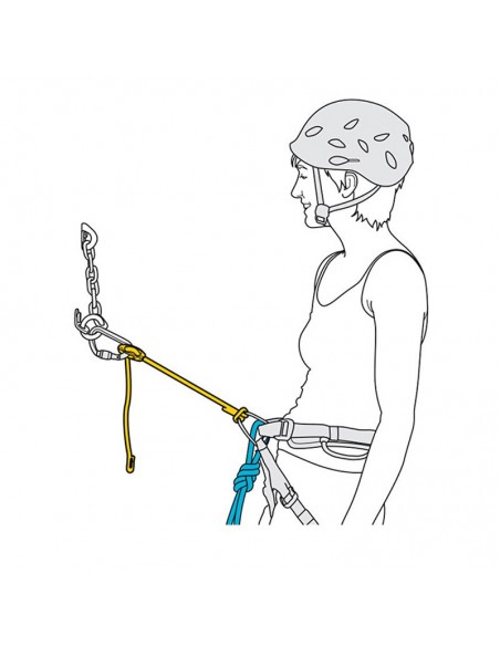 connect ajust - cabo de anclaje - petzl