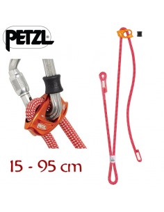 dual connect ajust - cabo de anclaje regulabel - petzl