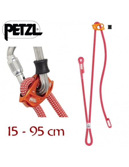 dual connect ajust - cabo de anclaje regulabel - petzl