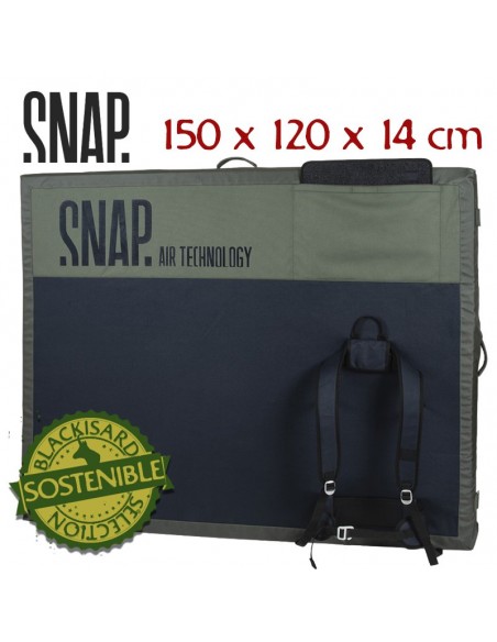 grand wham - crash pad 150 x 120 x 14 cm - snap climbing