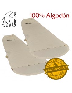 pack 2 cotton liner mummy (beige) - nordisk