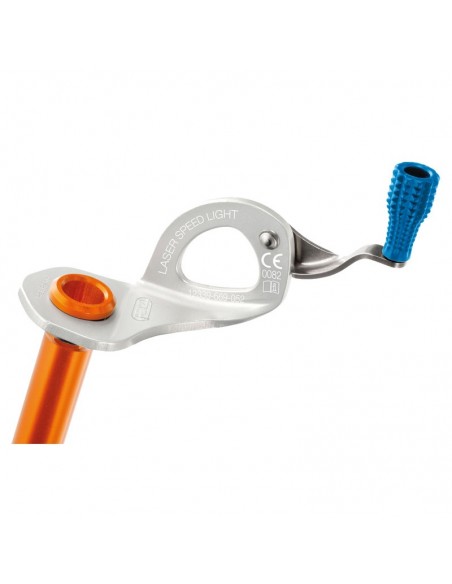 pack 3 laser speed light 17 cm - tornillos para hielo ligeros con manivela integrada - petzl