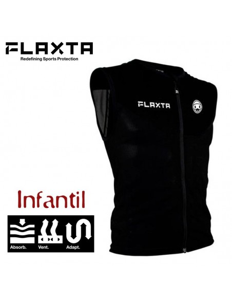 behold junior - chaleco para niños (negro) - flaxta