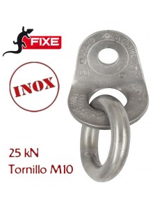 plaqueta con anilla inoxidable 316l d10 - fixe