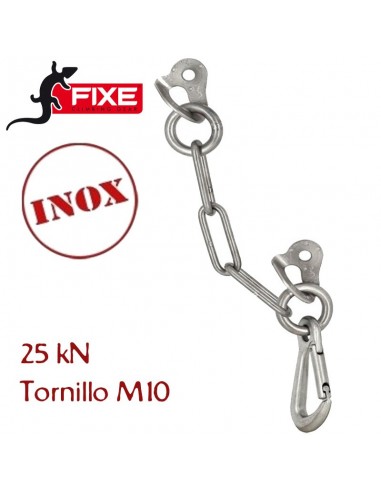 reunión d draco 1 mosquetón inoxidable a316l d10mm - fixe