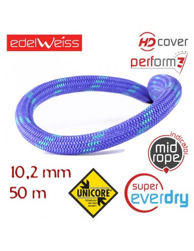 element ii 10.2 mm unicore supereverdry - cuerda dinámica 10.2 mm (50m) - edelweiss
