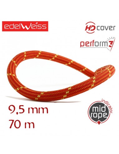 energy 9,5 mm perform 3 - cuerda dinámica 9,5 mm (70m) - edelweiss