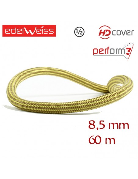 lithium ii 8,5 mm perform 3 - cuerda doble 60 m (amarilla) - edelweiss