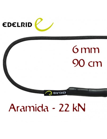 aramid cord 90 cm - anillo aramida de 6 mm - edelrid