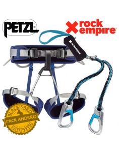 Pack ferrata de disipador y arnés