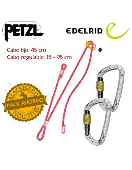 Pack doble cabo de anclaje regulable - Petzl/Edelrid