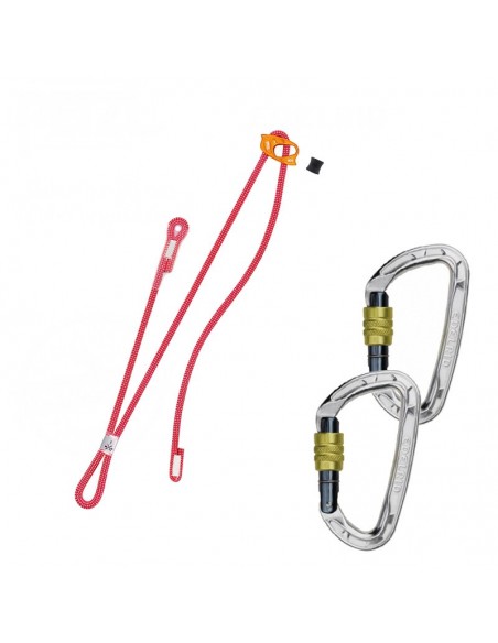 Pack doble cabo de anclaje regulable - Petzl/Edelrid
