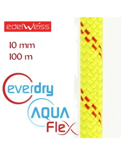 canyon 10 mm aquaflex everdry - cuerda para barrancos 100 m (amarilla) - edelweiss